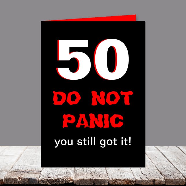 Funny 50th Birthday Card (Creator Uploaded)