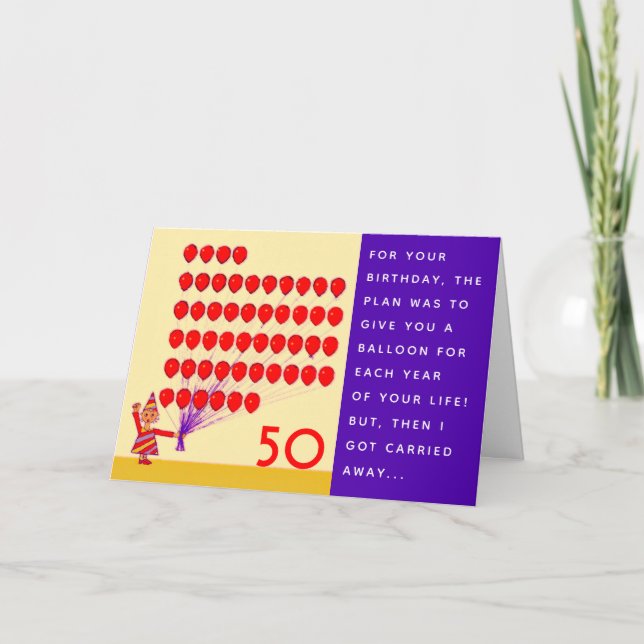 Funny 50th birthday card (Front)