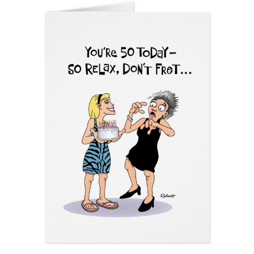 Funny 50th Birthday Card For Female Zazzle 