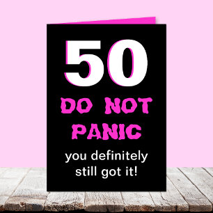 Funny 50th Birthday Card for Women