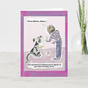 Funny 50th Birthday Cartoon Greeting Card