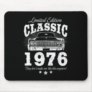 Funny 50th Birthday Clic Vintage Car Men 1976 50 Mouse Mat