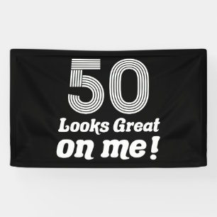 Funny 50th Birthday For Her Banner