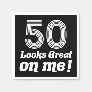 Funny 50th Birthday For Her Napkin