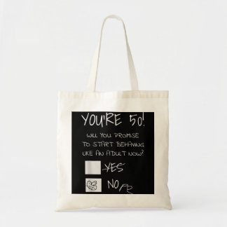 Funny 50th Birthday Gag Gift Idea 50 Years Old Jok Tote Bag