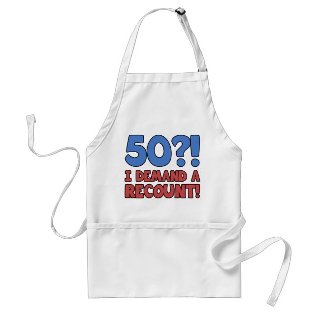 Funny 50th Birthday Gag Gift Standard Apron (Front)