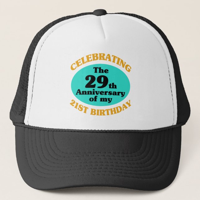 Funny 50th Birthday Gag Gift Trucker Hat (Front)