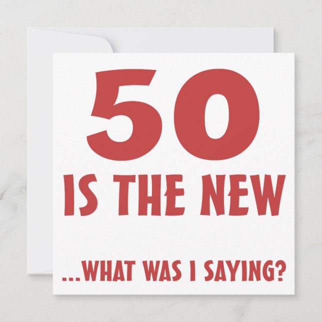 Funny 50th Birthday Gag Gifts Card (Front)