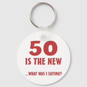 Funny 50th Birthday Gag Gifts Key Ring