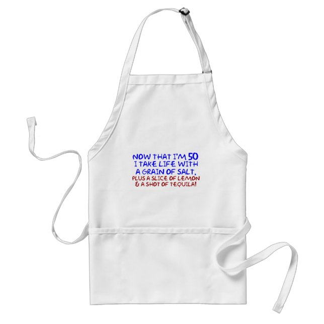 Funny 50th birthday gifts! standard apron (Front)