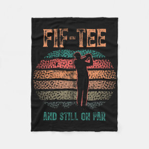 Funny 50th Birthday Golf Pun Golfing 50 Year Old G Fleece Blanket