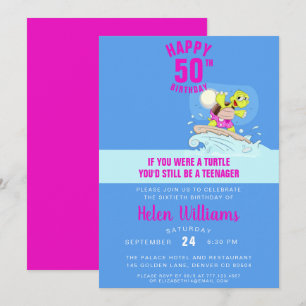 Funny 50th birthday invitation