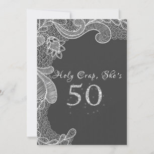 Funny, 50th Birthday Party Invitation