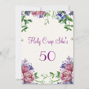 Funny, 50th Birthday Party Invitation