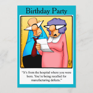 Funny 50th Birthday Party Invitations