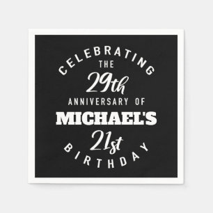 Funny 50th Birthday Personalised Napkin