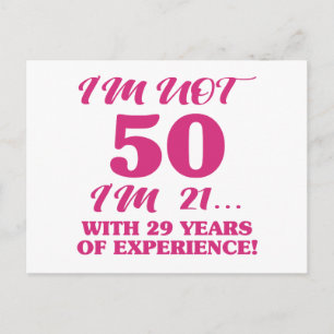 Funny 50th Birthday Postcard