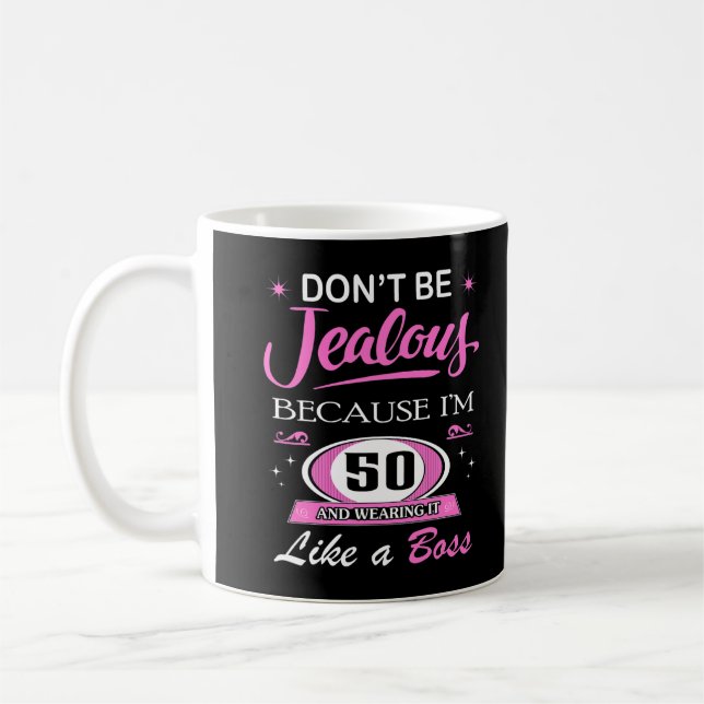 Funny 50th Birthday Shirts 50 Years Old Gifts Coffee Mug (Left)