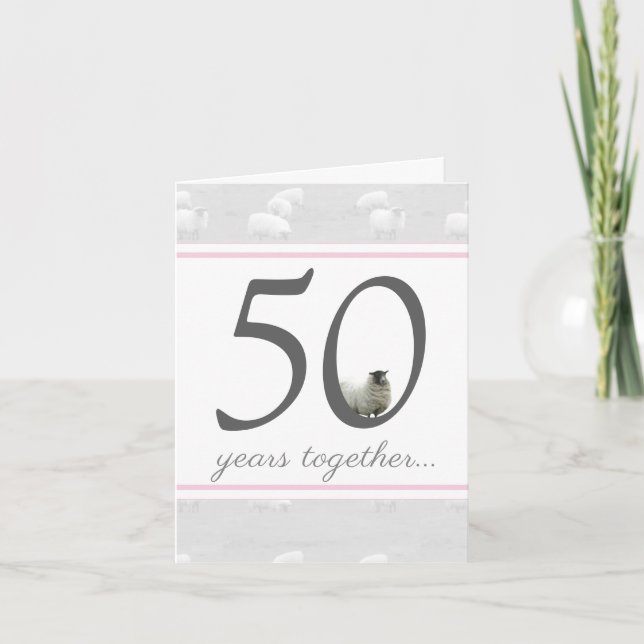 Funny 50th golden husband/ wife anniversary card (Front)