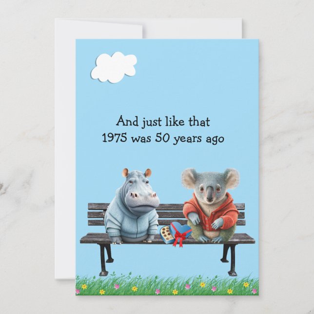 Funny 50th Year Reunion Invitation (Front)