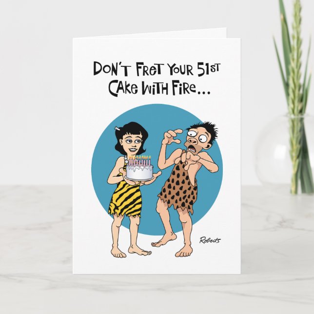 Funny 51st Birthday Card (Front)