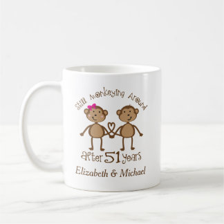 Funny 51st Wedding Anniversary Personalised Gifts Coffee Mug