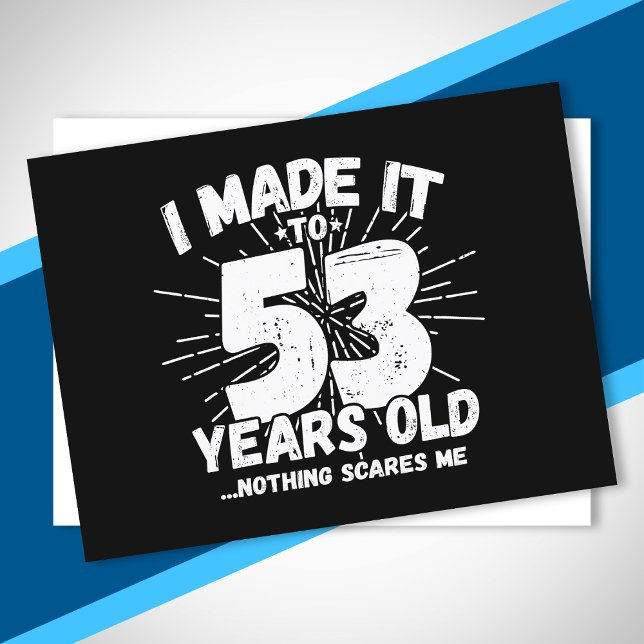 Funny 53rd Birthday Quote Sarcastic 53 Year Old Postcard (Creator Uploaded)