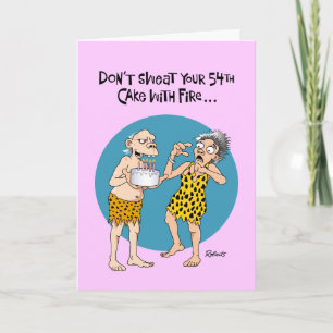 Funny 54th Birthday Card for Women