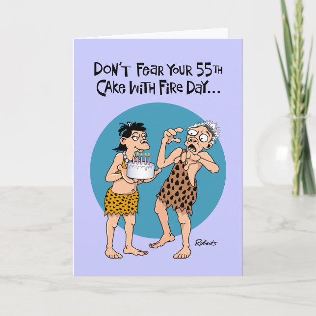 Funny 55th Birthday Card (Front)