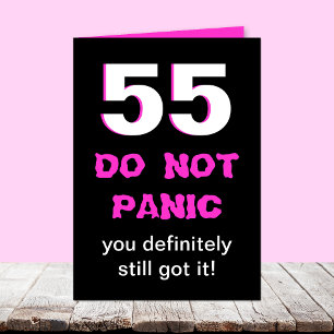 Funny 55th Birthday Card for Women