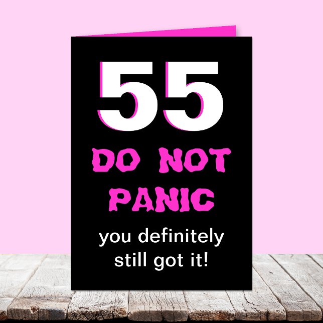 Funny 55th Birthday Card for Women (Creator Uploaded)