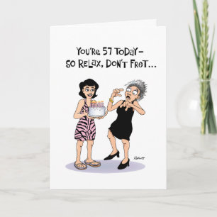 Funny 57th Birthday Card