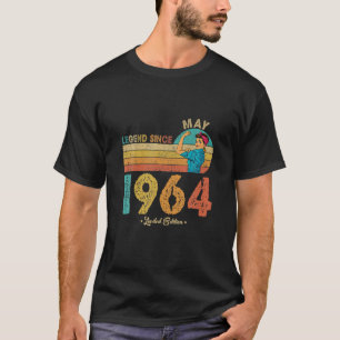 Funny 58Th Birthday May 1964 Legend Since 1964 58 T-Shirt