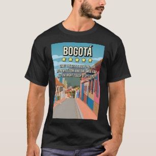 Funny 5 Star Bogota Columbia Review Travel Poster T-Shirt