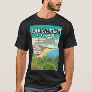 Funny 5 Star Fuerteventura Minimal Travel Poster T-Shirt