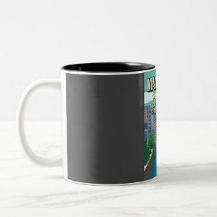 Funny 5 Star Manchester England Dark Humour Travel Two-Tone Coffee Mug