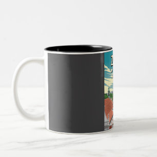 Funny 5 Star Zagreb Croatia Travel Poster Review Two-Tone Coffee Mug