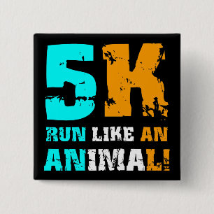 Funny 5K 15 Cm Square Badge