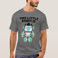 Funny 5Th Birthday Gift Cute 5 Years Old Robot Lov