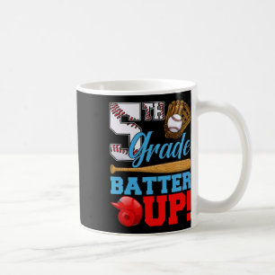 Funny 5th Grade Batter Up Baseball First Day Of Sc Coffee Mug