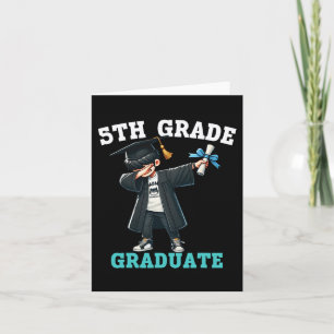 Funny 5th Grade Boys Graduation Grad Dabbing Cl Of Card