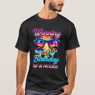Funny 60 Years Old Warning 60th Birthday Trip In P T-Shirt
