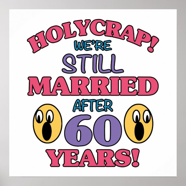 Funny 60th Anniversary Poster (Front)