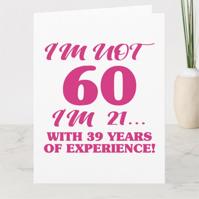 Funny 60th Birthday Card (Front)