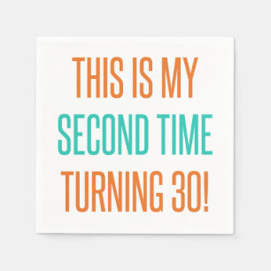 Funny 60th Birthday For Women Napkin