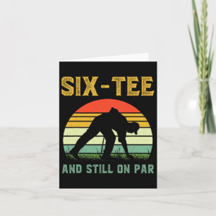 Funny 60th Birthday Golf Pun Golfing 60 Year Old G Card
