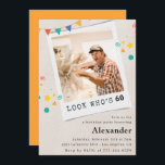 Funny 60th birthday invitations Men Fun Photo<br><div class="desc">Funny 60th birthday invitations Men Fun Photo</div>