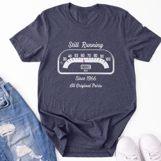 Funny 60th Birthday Odometer Vintage Car Lover Tri-Blend Shirt
