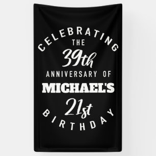 Funny 60th Birthday Personalised Banner