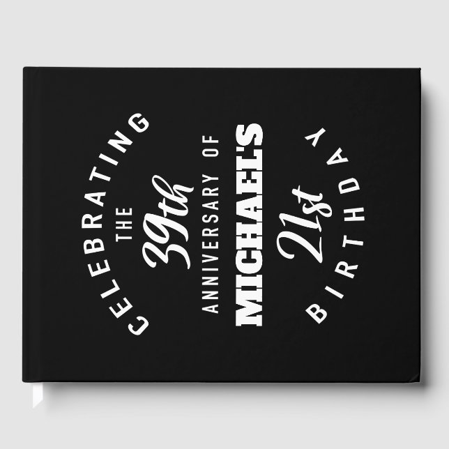 Funny 60th Birthday Personalised Guest Book (Front)